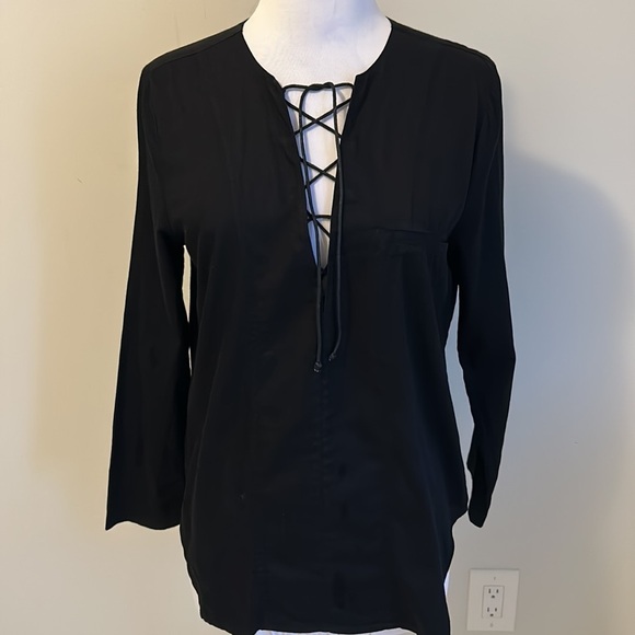McGuire Penelope Lace Up Shirt in Anisette - Picture 3 of 8